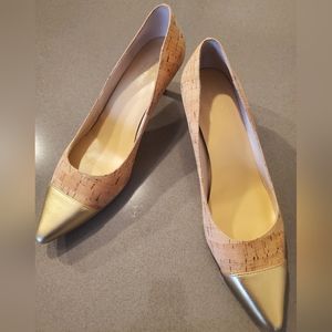 Kate Spade cork pumps